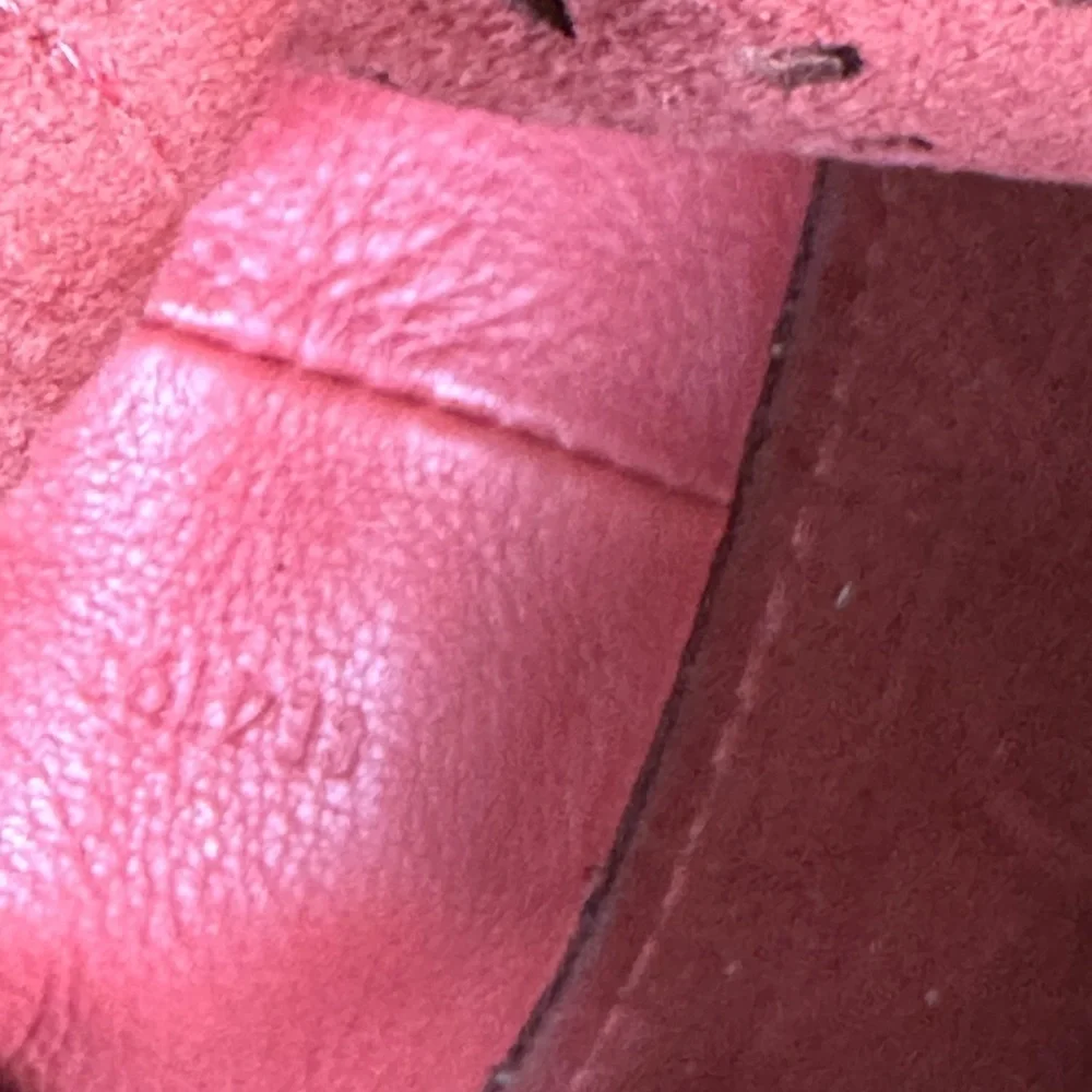 Louis Vuitton Pink Hobo Bag with Perforated Design